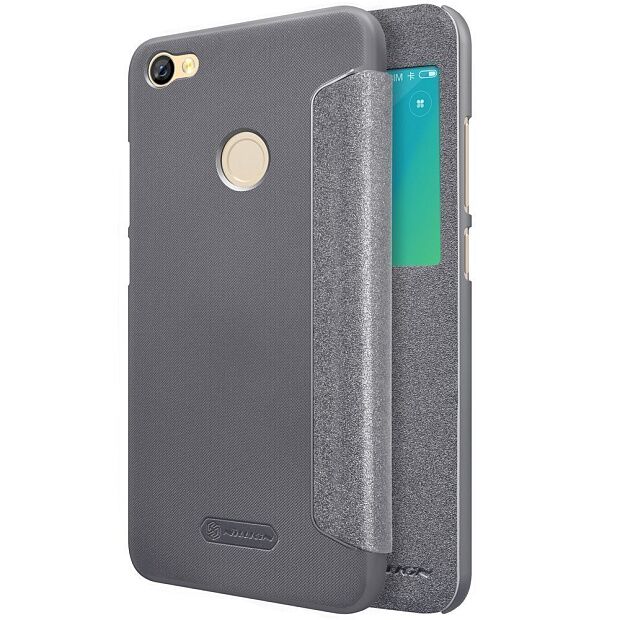 Чехол для Xiaomi Redmi Note 5A Prime Nillkin Sparkle Leather Case (Black/Черный) 