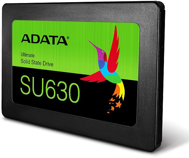 Твердотельный накопитель ADATA SSD Ultimate SU630, 480GB, 2.5 7mm, SATA3, 3D QLC, R/W 520/450MB/s, IOPs 40 000/65 000, TBW 100, DWPD 0.2 - 3