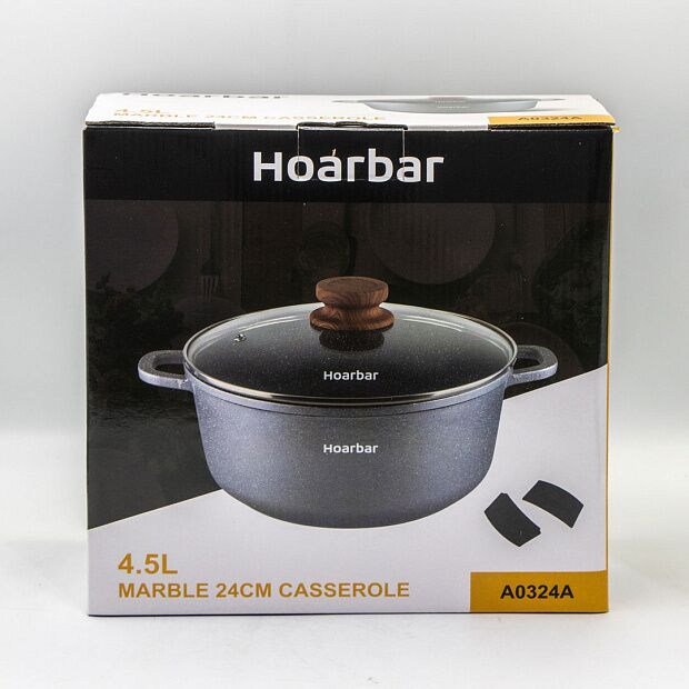 Кастрюля с крышкой Hoarbar Casserole 24CM A0324A - 3