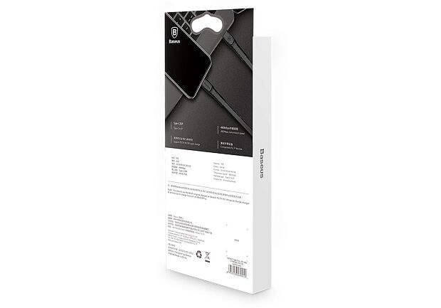 Кабель для iPhone Baseus Tough Series Type-C to Lightning Cable 2m (Black/Черный) - 5