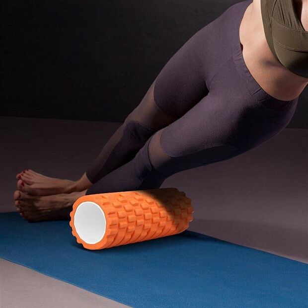 Валик массажный вибрирующий Xiaomi 7th Electric Massage Yoga Pillar (Orange) - 5