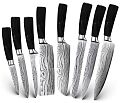 Набор кухонных ножей Spetime 8-Pieces Kitchen Knife Set 8 BL03KN8 (Black) - фото