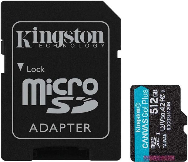 Карта памяти microSDXC Canvas Go Plus (512 Гб, UHS-I, U3, V30) (SDCG3/512GB) RU - 2