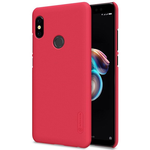 Чехол для Xiaomi Redmi Note 5 Pro Nillkin Super Frosted Shield (Red/Красный) - 3