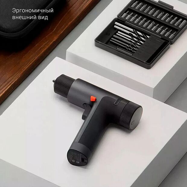 Дрель шуруповёрт Mijia Brushless Smart Household Electric Drill (Gray) - 3