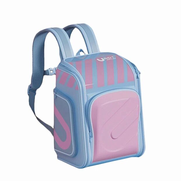 Рюкзак школьный UBOT Full-open Suspension Spine Protection Schoolbag 18L (голубой/розовый) - 1