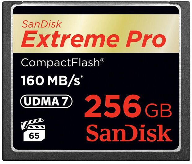 Карта памяти CF 256GB SanDisk Extreme Pro 160MB/s (SDCFXPS-256G-X46) RU - 2