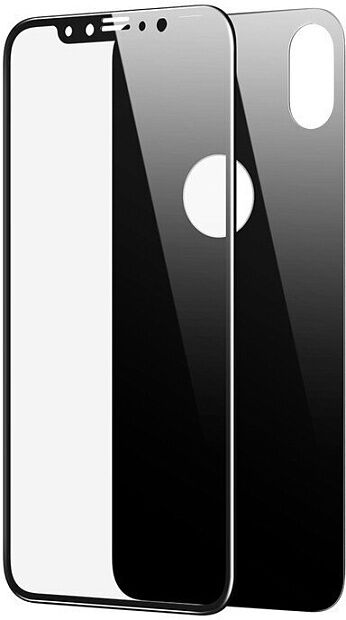 Защитное стекло BASEUS SGAPIPH65-TZ01 для iPhone XSmax, 0.3mm, Комплект, черный - 1