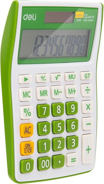 Калькулятор Deli E1238/GRN зеленый 12-разр. RU - 2