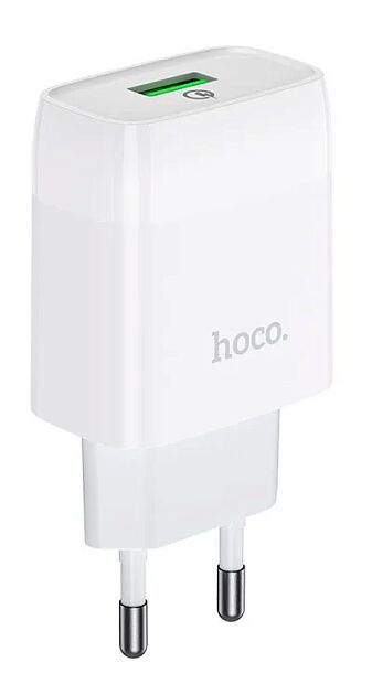 Сетевое зарядное устройство Hoco C72Q Glorious белый - 1