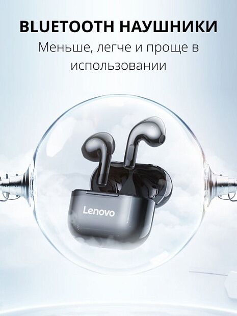 Беспроводные наушники Lenovo LivePods LP40 (Black) - 4
