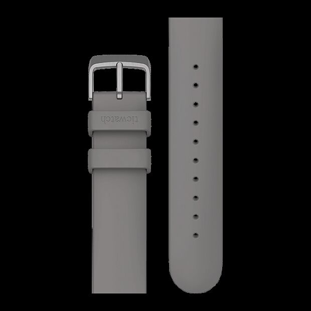 Силиконовый ремешок Mobvoi Ticwatch Silicone Strap (Grey/Серый) 