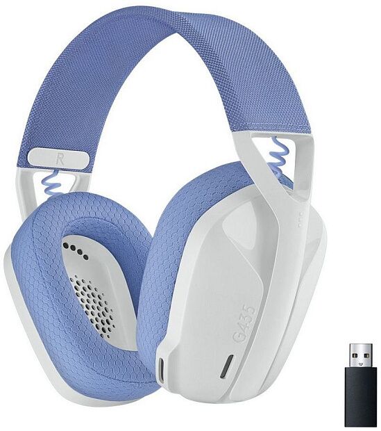 Наушники Logitech Headset G435 LIGHTSPEED Wireless Gaming  WHITE - Retail - 2