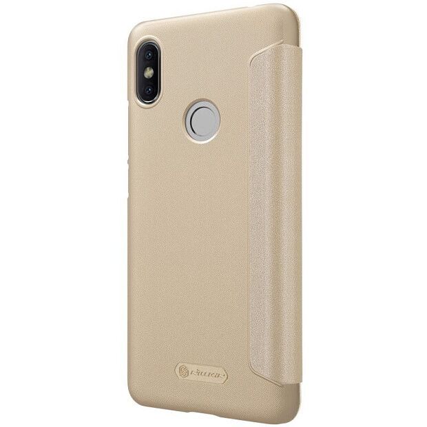 Чехол-книжка для Xiaomi Mi 8 SE Nillkin Sparkle Leather Case (Gold/Золотистый) : отзывы и обзоры - 4