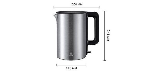 Электрический чайник Viomi Electric kettle YM-K1506 (Silver/Серебристый) - характеристики и инструкции на русском языке - 15