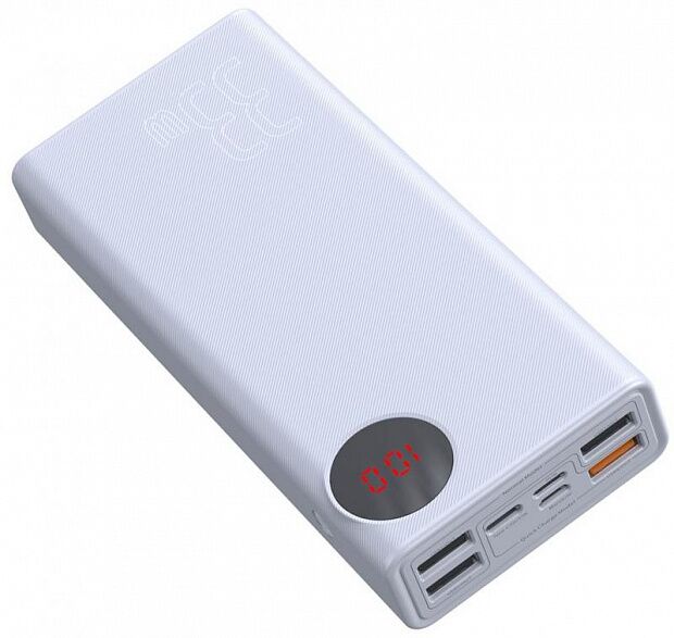 Внешний аккумулятор Baseus Mulight Quick Charge & Power Bank 33W 30000mAh PPMY-02 (White) 