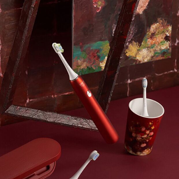 Электрическая зубная щетка Soocas X3U Van Gogh Museum Design RU (Красный) - 4