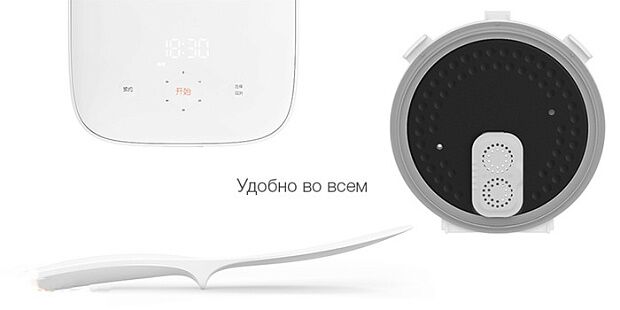 Мультиварка Xiaomi Induction Heating Cooker 2 4L (White/Белый) - 12