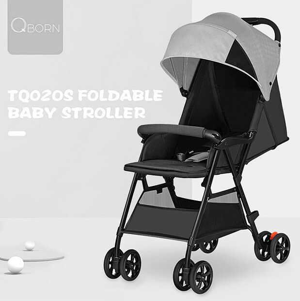 Коляска детская Qborn Lightweight Folding Stroller (Gray) : отзывы и обзоры - 3