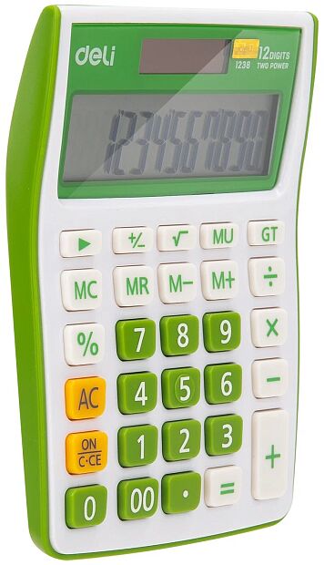 Калькулятор Deli E1238/GRN зеленый 12-разр. RU - 3