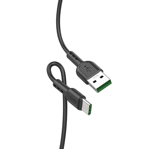 USB кабель HOCO X33 Surge Type-C, 5А, 1м, TPE (черный) - 2