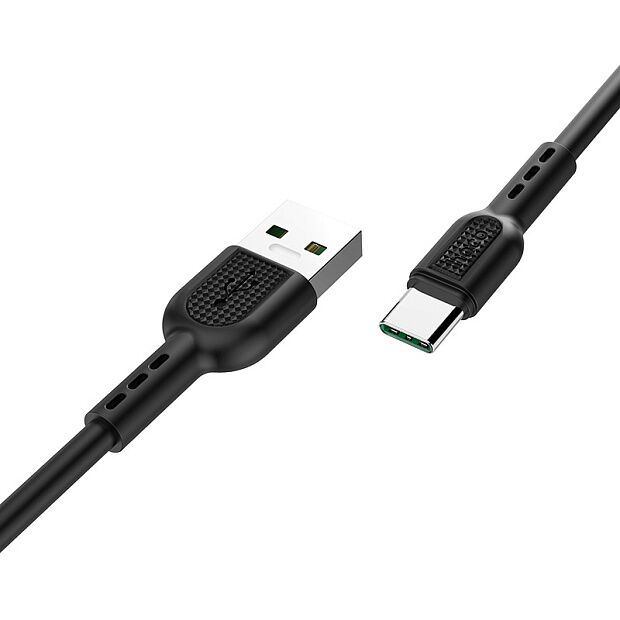 USB кабель HOCO X33 Surge Type-C, 5А, 1м, TPE (черный) - 3