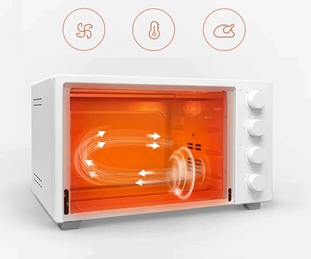 Электродуховка Xiaomi Rice Appliance Oven (White/Белый) - 6