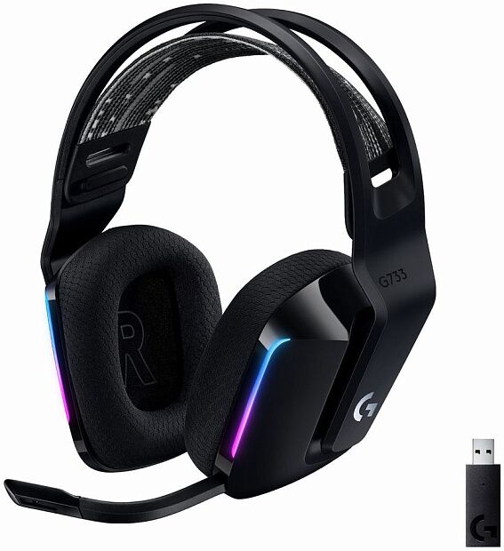 Гарнитура/ Logitech Headset G733 LIGHTSPEED Wireless RGB Gaming  BLACK- Retail - 2