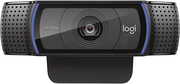 Веб-камера Logitech  Full HD 1080p  Pro Webcam C920, USB 2.0, 19201080, 15Mpix foto, автофокус, Mic, Black - 1