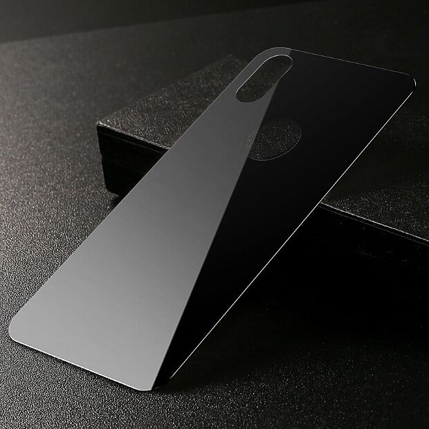 Защитное стекло BASEUS SGAPIPH58-BM01 для iPhone XS, заднее, черный - 3