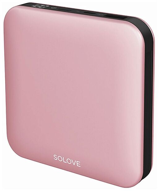 Внешний аккумулятор SOLOVE A2-Pro с кабелем USB Type-C, 10000mAh (Pink) - 2