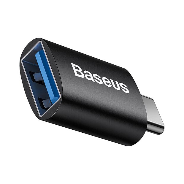 Переходник BASEUS Ingenuity Series Mini OTG, Type-C - USB-A 3.1 (черный) (ZJJQ000001) - 8