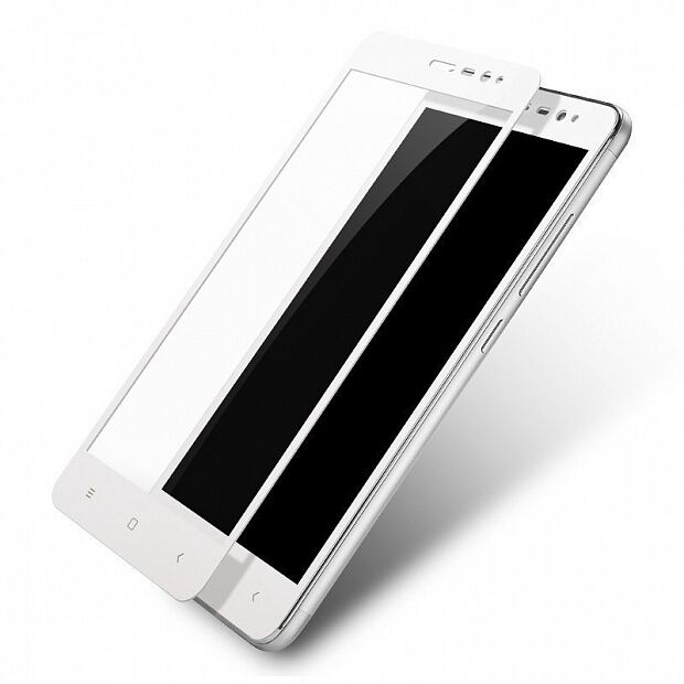 Защитное стекло с мягкими краями для Redmi Note 3 Pro SE Lenuo CF Soft Side Glass (White) - 1