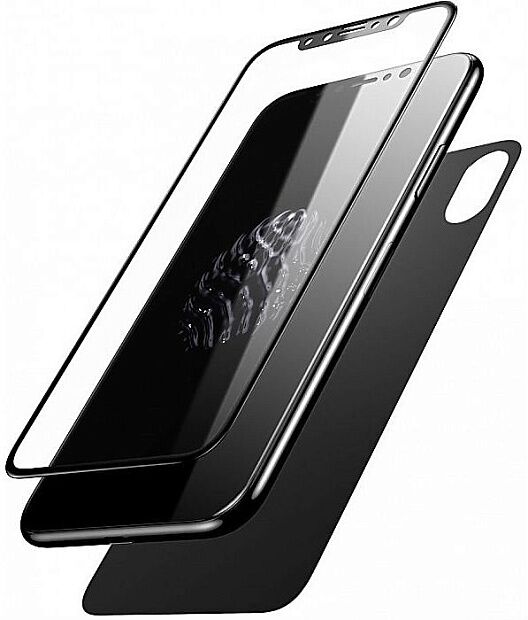 Защитное стекло BASEUS SGAPIPH65-TZ01 для iPhone XSmax, 0.3mm, Комплект, черный - 2