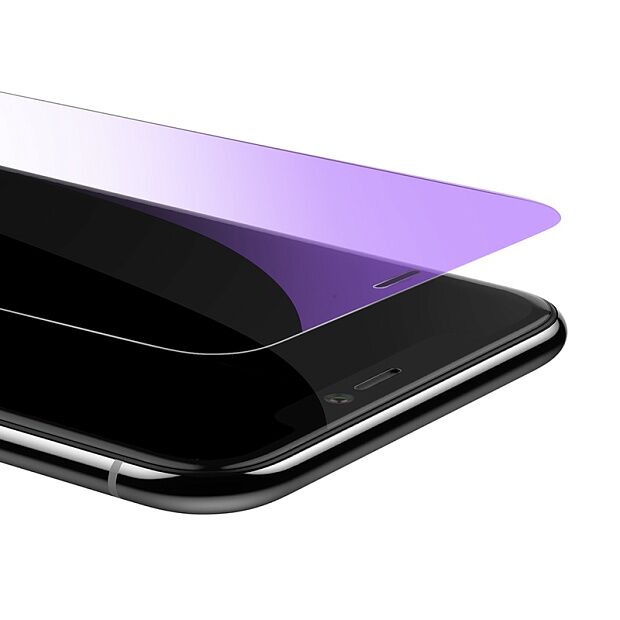 Защитное стекло BASEUS SGAPIPH65-LF02 для iPhone XSmax/11 Pro Max, прозрачный, Anti-bluelight - 4