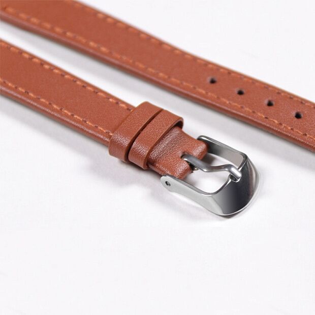 Ремешок кожаный для Xiaomi Mi Band 4 Leather Strap (Brown/Коричневый) - 5