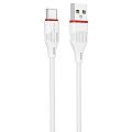 USB кабель BOROFONE BX17 Enjoy Type-C, 1м, PVC (белый) - фото