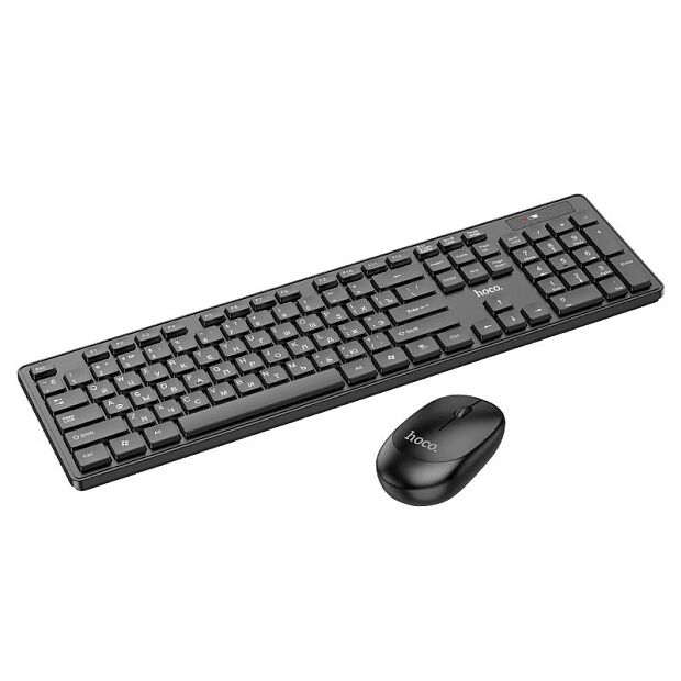 Игровая клавиатура и мышь Hoco GM17 Wireless Business (комплект) (Black) - 2