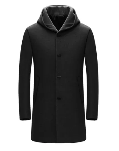 casual hooded coat