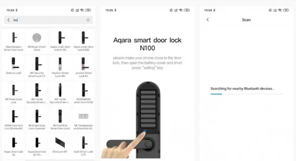Синхронизация умного дверного замка Xiaomi Aqara N100 с телефоном