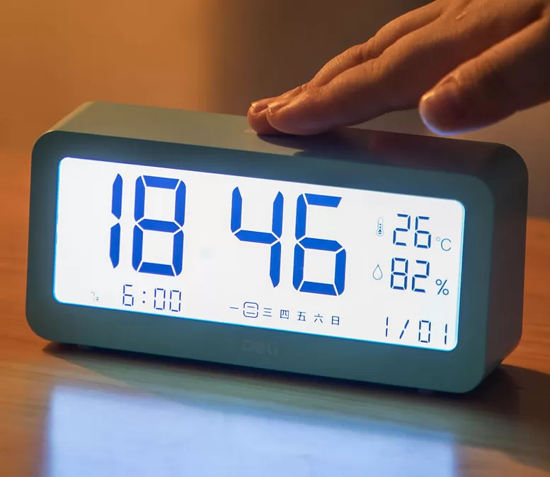Светодиодная подсветка метеостанции Deli Effective Electronic Alarm Clock 8826