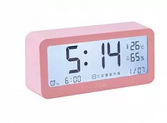 Часы-метеостанция Deli Effective Electronic Alarm Clock 8826 (Pink) - Фото