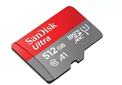 Карта памяти MICRO SDXC 512GB UHS-I W/A SANDISK (SDSQUA4-512G-GN6MA) RU - Фото