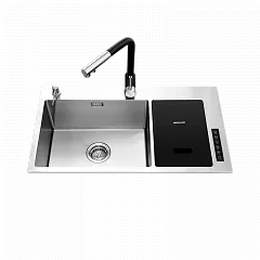 Раковина и набор смесителей Mensarjor Kitchen Net Washing Machine And Faucet Set (Silver) - Фото