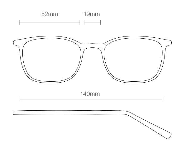 Компьютерные очки ANDZ Smart Manufacturing Ultra-Light Colorful Glasses 60% (Dark Grey) - 2