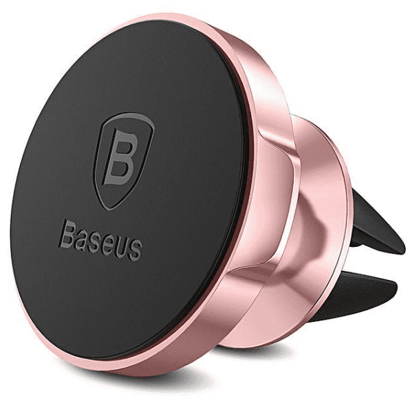 Держатель для смартфона Baseus Small Ears Series Magnetic Suction (Air Outlet) (Rose Gold/Розовый) - 2