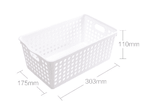 Органайзер Quange Full-Size Storage Basket 303mm*175mm*110mm (White/Белый) : отзывы и обзоры - 2