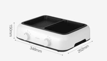 Электросковорода Xiaomi Hathome Nordic Ou Mu Mini Versatile Pot (White/Белый) - 3