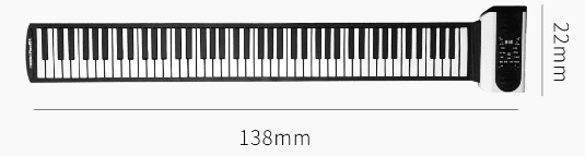 Рулонное электронное пианино (88 клавиш) Vvave Sound Floating Hand Roll Electronic Piano Big : характеристики и инструкции - 5