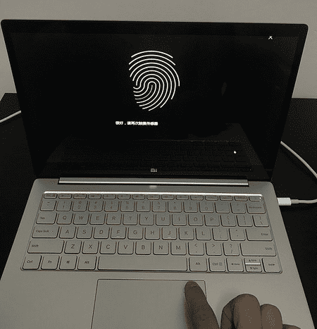 Включение сканера отпечатков пальцев в ноутбуке Xiaomi Mi Notebook Air 13.3 Fingerprint 2017
